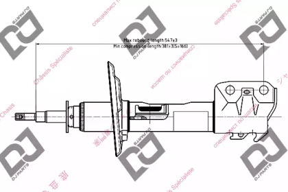 Амортизатор DJ PARTS DS1491GS